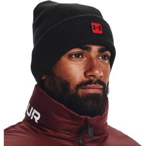 imageUnder Armour Unisex Halftime Cuff Beanie002 Black  Bolt Red  Black