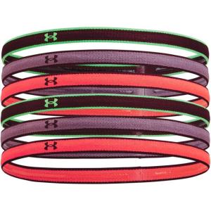 imageUnder Armour Womens Mini Athletic Headbands 6Pack603 Dark Maroon  Misty Purple  Green Screen