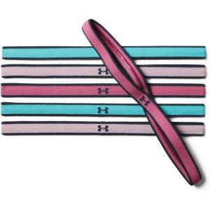 imageUnder Armour Womens Mini Athletic Headbands 6PackPace Pink 669Downpour Gray