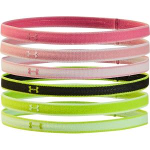 imageUnder Armour Womens Mini Athletic Headbands 6PackPink Lemonade 668Powder Pink
