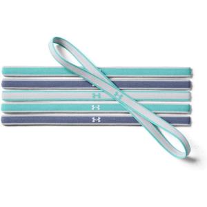 imageUnder Armour Womens Mini Athletic Headbands 6PackRadial Turquoise 482 Halo Gray