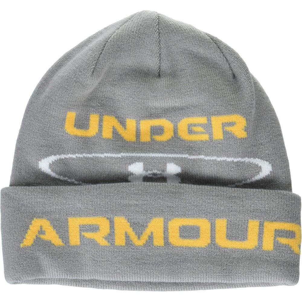 imageUnder Armour Boys Halftime Reversable Beanie294 Pewter   Rise
