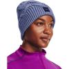 imageUnder Armour Womens Halftime Cable Knit Beanie576 Peri  Tempered Steel  Peri