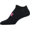 imageUnder Armour Womens Essential 20 Lightweight No Show Socks 6PairsBlackCerise Assorted