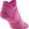 imageUnder Armour Womens Essential 20 Lightweight No Show Socks 6PairsRebel Pink Assorted Lockedin Fit
