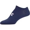 imageUnder Armour womens Essential 20 No Show Socks 6pairs DiscontinuedBlue Ink Assorted