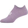 imageUnder Armour womens Essential 20 No Show Socks 6pairs DiscontinuedPurple Assorted