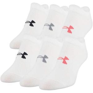 imageUnder Armour Womens Essential 20 Lightweight No Show Socks 6PairsWhite Assorted
