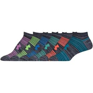 imageUnder Armour womens Essential 20 No Show Socks 6pairs DiscontinuedBlack Assortment 6pairs