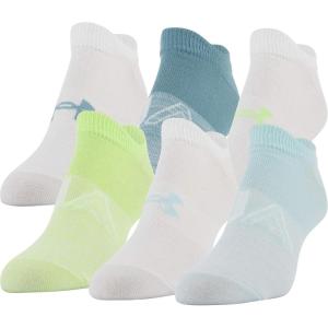 imageUnder Armour womens Essential 20 No Show Socks 6pairs DiscontinuedBreeze Blue Assorted