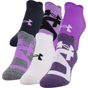imageUnder Armour womens Essential 20 No Show Socks 6pairs DiscontinuedExotic BloomCrystal Lilac