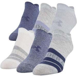 imageUnder Armour womens Essential 20 No Show Socks 6pairs DiscontinuedGray Heather Assorted
