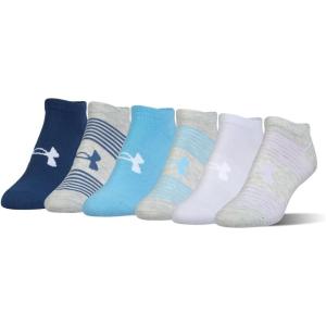 imageUnder Armour womens Essential 20 No Show Socks 6pairs DiscontinuedLavendarAsst 6pairs