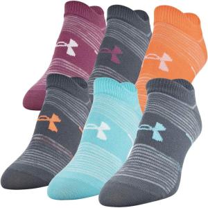 imageUnder Armour womens Essential 20 No Show Socks 6pairs DiscontinuedPitch GrayAssorted