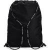 imageUnder Armour UnisexAdult Undeniable Sackpack  Pitch Gray Medium Heather 012Black  One Size Fits MostBlack 001Metallic Silver