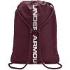 imageUnder Armour UnisexAdult Ozsee Sackpack  Midnight Navy 411White  One Size Fits All604 Dark Maroon   Metallic Silver