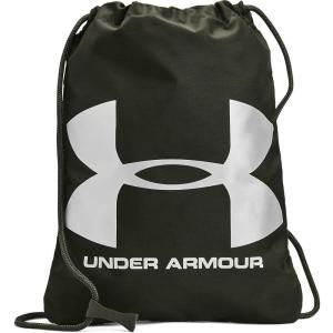 imageUnder Armour UnisexAdult Ozsee Sackpack  Midnight Navy 411White  One Size Fits AllBaroque Green 310Metallic Silver