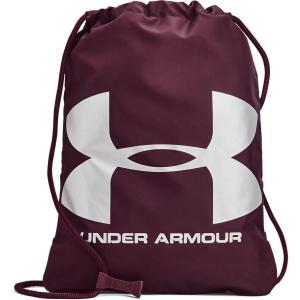 imageUnder Armour UnisexAdult Ozsee Sackpack  Midnight Navy 411White  One Size Fits AllDark Maroon 602Metallic Silver