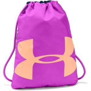 imageUnder Armour UnisexAdult Ozsee Sackpack  Midnight Navy 411White  One Size Fits AllFluo Fuchsia Techno Teal