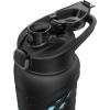 imageUnder Armour 24Oz Stainless Steel Water Bottle Insulated Carabiner Easy Carry Hook Leak Proof Kids ampamp Adults All Sports GymBreeze BlueBlack