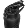 imageUnder Armour 24Oz Stainless Steel Water Bottle Insulated Carabiner Easy Carry Hook Leak Proof Kids ampamp Adults All Sports GymPitch Grey