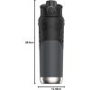 imageUnder Armour 24Oz Stainless Steel Water Bottle Insulated Carabiner Easy Carry Hook Leak Proof Kids ampamp Adults All Sports GymPitch Grey