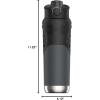 imageUnder Armour 24Oz Stainless Steel Water Bottle Insulated Carabiner Easy Carry Hook Leak Proof Kids ampamp Adults All Sports GymPitch Grey