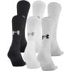 imageUnder Armour Adult Training Cotton Crew Socks MultipairsTrue Gray Heather 2 6pairs