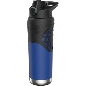 imageUnder Armour 24Oz Stainless Steel Water Bottle Insulated Carabiner Easy Carry Hook Leak Proof Kids ampamp Adults All Sports GymTeam Royal