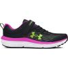 imageUnder Armour Boys Pre School Assert 10 Alternate Closure002 BlackVivid MagentaMorph Green