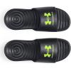 imageUnder Armour Boys Ansa Fix Slide Sandal007 BlackBlackLime Surge