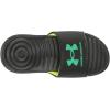 imageUnder Armour Boys Ansa Fix Slide Sandal302 BlackVapor Green