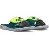 imageUnder Armour Kids Ignite Pro Slide Sandal104 Mod GrayHighvis YellowHydro Teal