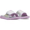 imageUnder Armour Kids Ignite Pro Slide Sandal500 Purple AceHalo GraySonic Yellow