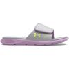 imageUnder Armour Kids Ignite Pro Slide Sandal500 Purple AceHalo GraySonic Yellow
