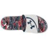 imageUnder Armour Mens Ignite Vi Graphic Fb Slide SandalWhite 106Deep Sea