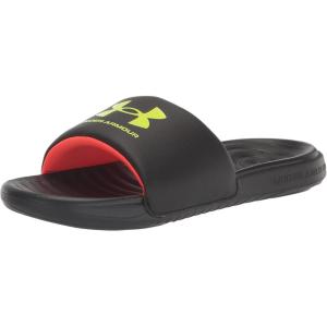 imageUnder Armour Boys Ansa Fix Slide Sandal302 BlackBlackYellow Ray