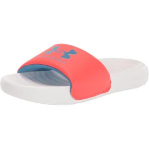 imageUnder Armour Boys Ansa Fix Slide Sandal302 Bolt RedWhiteChicago Blue