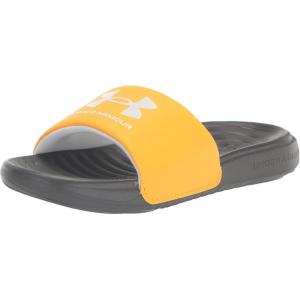 imageUnder Armour Boys Ansa Fix Slide Sandal302 Orange ShockPitch GrayWhite