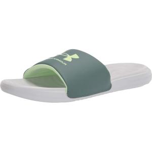 imageUnder Armour Boys Ansa Fix Slide SandalHalo Gray 107Toddy Green
