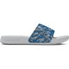 imageUnder Armour Mens Ignite Select Slide Sandal100 Mod GrayPhoton BluePhoton Blue