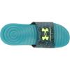 imageUnder Armour Womens Ansa Graphic Fixed Strap Slide Sandal011 BlackCoastal TealLime Surge