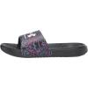 imageUnder Armour Womens Ansa Graphic Fixed Strap Slide SandalBlack 004Mineral Blue