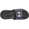 imageUnder Armour Womens Ansa Graphic Fixed Strap Slide SandalBlack 004Mineral Blue