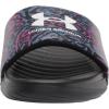 imageUnder Armour Womens Ansa Graphic Fixed Strap Slide SandalBlack 004Mineral Blue