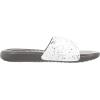 imageUnder Armour Womens Ansa Graphic Fixed Strap Slide SandalWhite 109Metallic Ore