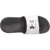 imageUnder Armour Womens Ansa Graphic Fixed Strap Slide SandalWhite 109Metallic Ore
