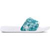 imageUnder Armour Womens Ignite Select Slide Sandal100 WhiteRadial TurquoiseWhite
