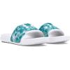 imageUnder Armour Womens Ignite Select Slide Sandal100 WhiteRadial TurquoiseWhite