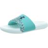 imageUnder Armour Womens Ansa Graphic Fixed Strap Slide SandalSea Mist 300Black